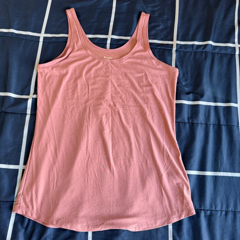 No Boundaries Pink Tank Top XL 15-17 Basic Stretch